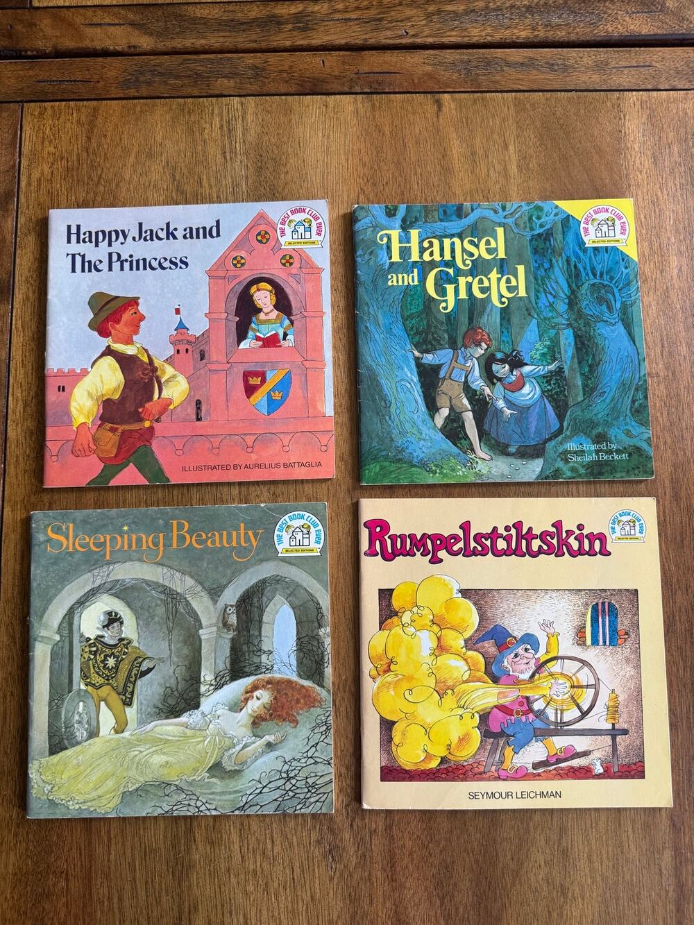 Vintage 1970s Fairy Tale Book Lot Random House Hansel Gretel Sleeping Beauty